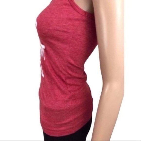 Pizza is My Spirit Animal Funny Racerback tank top size XS red & white - Picture 2 of 7